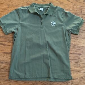 Green Primrose School employee uniform polo